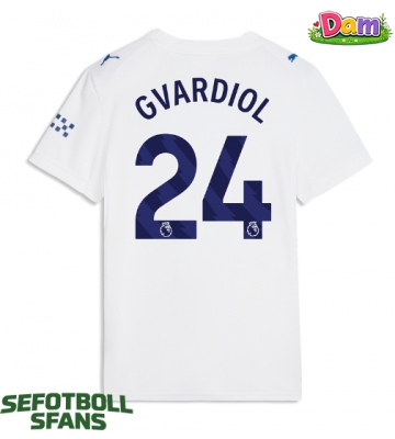 Manchester City Josko Gvardiol #24 Tredje Tröja Kvinnor 2026-27 Kortärmad